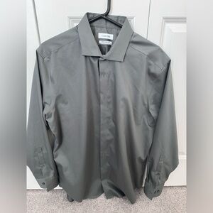 Calvin Klein Silver Dress Shirt